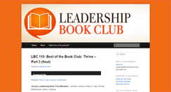 Desktop Screenshot of leadershipbookclub.com