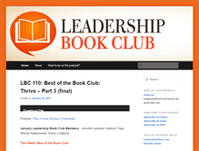 Tablet Screenshot of leadershipbookclub.com